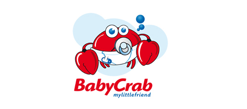 蟹元素logo设计