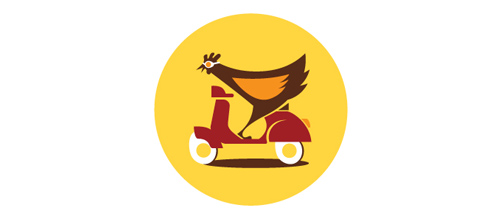 鸡元素logo设计