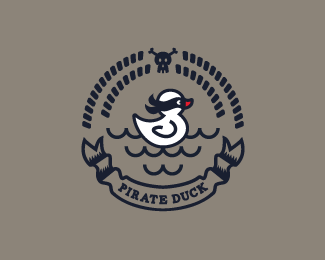 鸭子主题logo设计