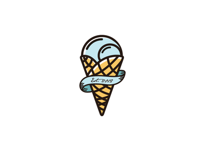 冰淇淋主题logo设计