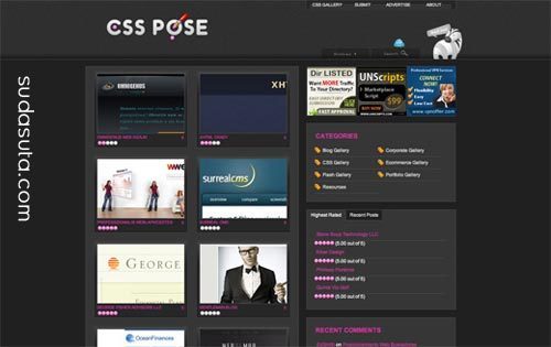 70个精心挑选的CSS画廊