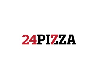 热比萨主题logo设计