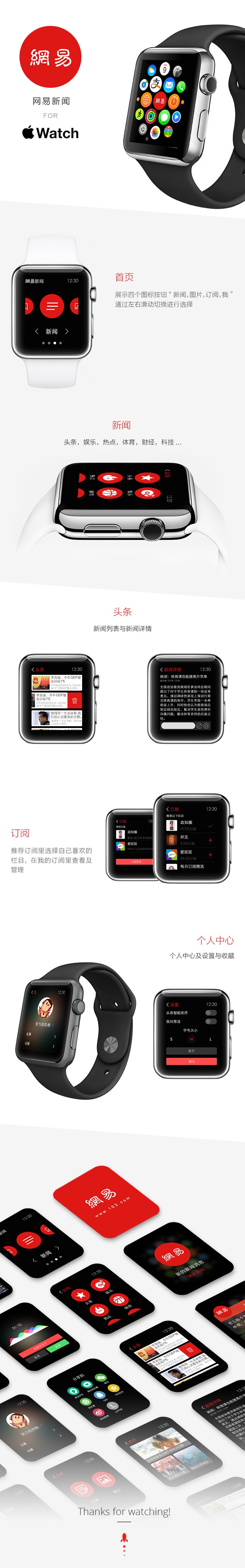 Apple Watch 界面设计及动态设计欣赏
