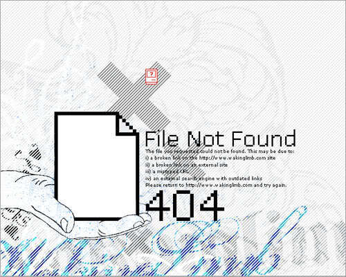 34个漂亮的404页面设计