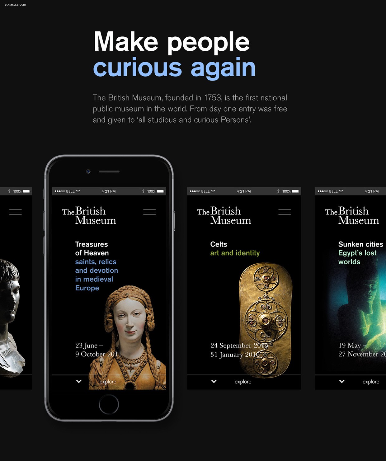 British Museum 手机界面设计欣赏