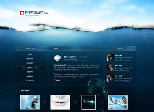 来自deviantART 的30个令人印象深刻的网页设计