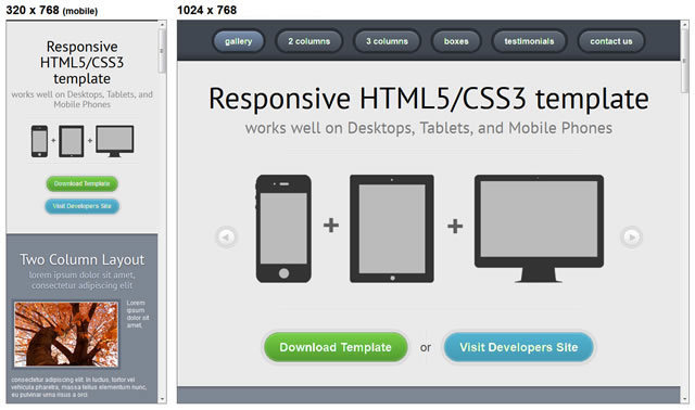 20免费的响应网页 HTML & CSS 模板