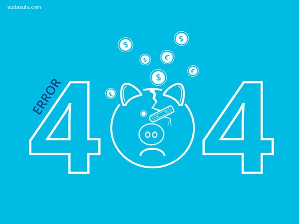 30个扁平化风格的404错误页面创意设计欣赏