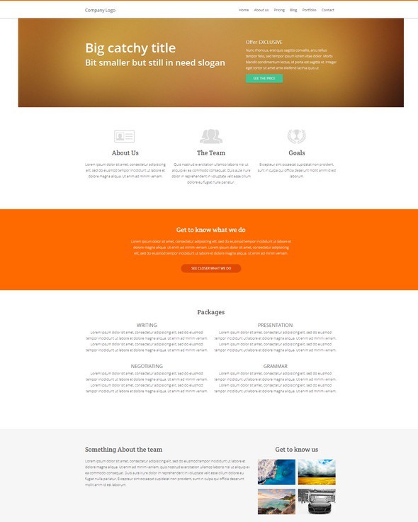 55个免费的响应式HTML5/CSS3网站模板下载