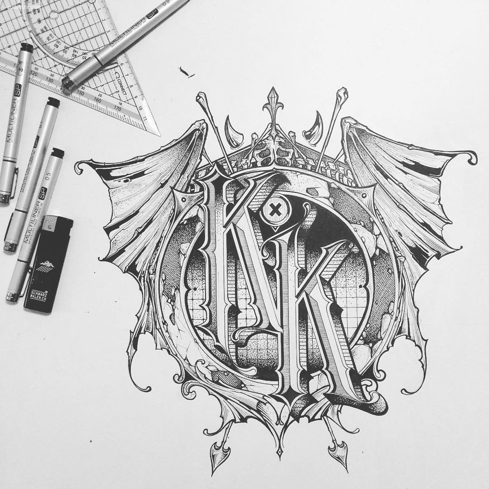 Pascal Flühmann 花体字设计欣赏