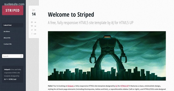 55个免费的响应式HTML5/CSS3网站模板下载