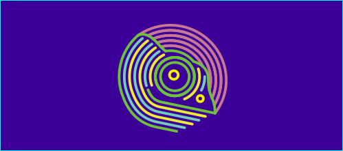 变色龙主题元素logo