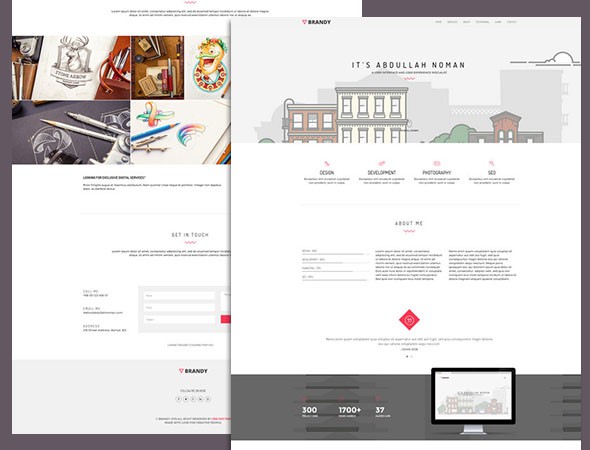 55个免费的响应式HTML5/CSS3网站模板下载