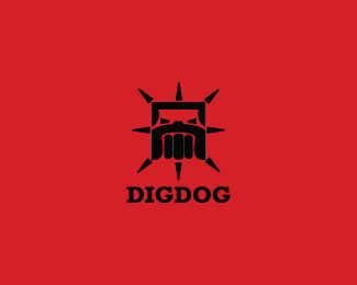 创意LOGO设计欣赏 斗牛犬