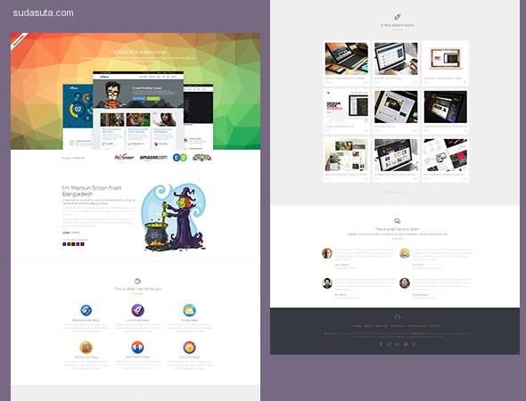 55个免费的响应式HTML5/CSS3网站模板下载