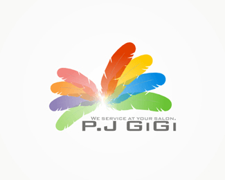 创意羽毛LOGO设计欣赏