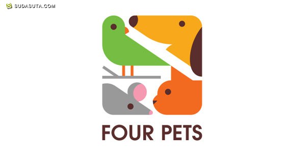 创意LOGO设计欣赏 猫狗一家亲