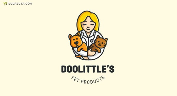 创意LOGO设计欣赏 猫狗一家亲