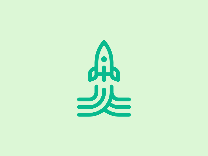 65款很酷的火箭logo设计