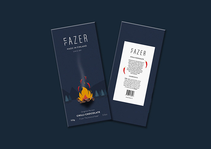 Fazer巧克力包装设计