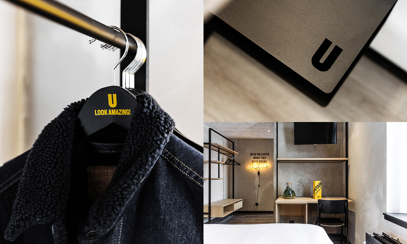 Upstairs Hotel酒店品牌设计欣赏