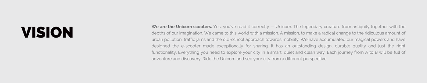 Unicorn踏板车工业设计和品牌VI设计
