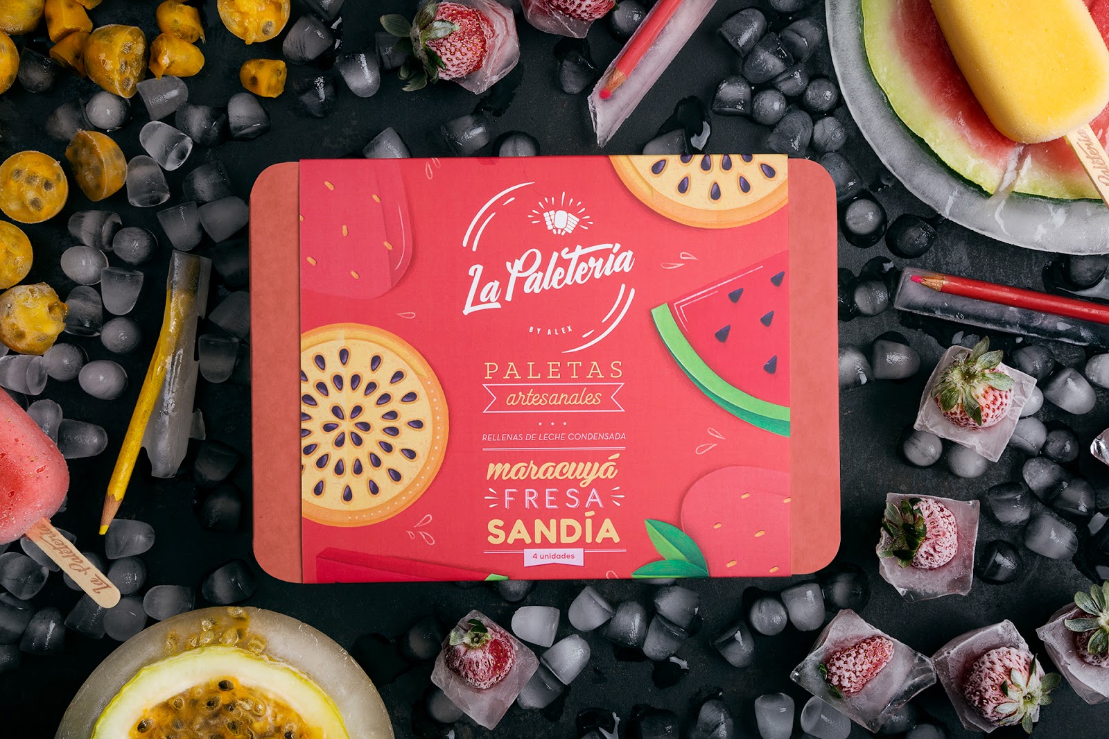La Paletería冰棒包装盒设计