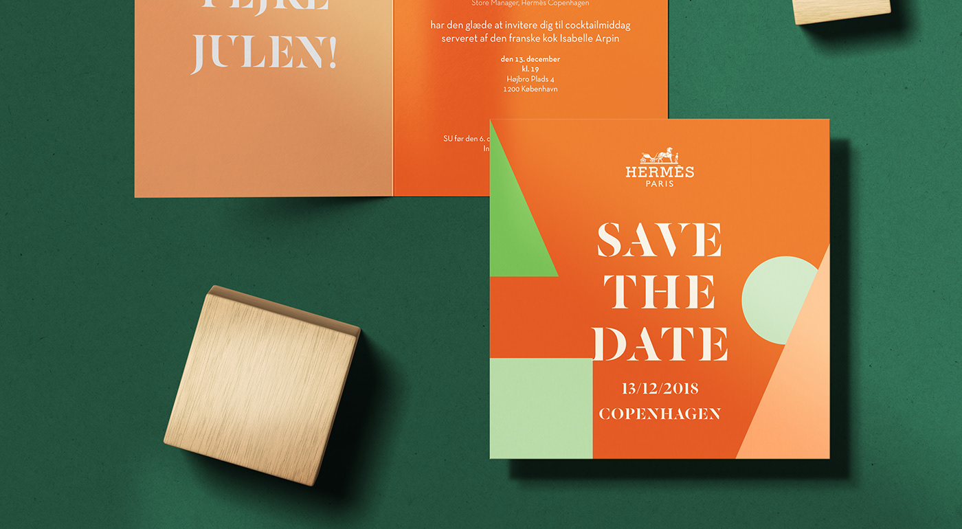 爱马仕(hermès)明信片和贺卡设计