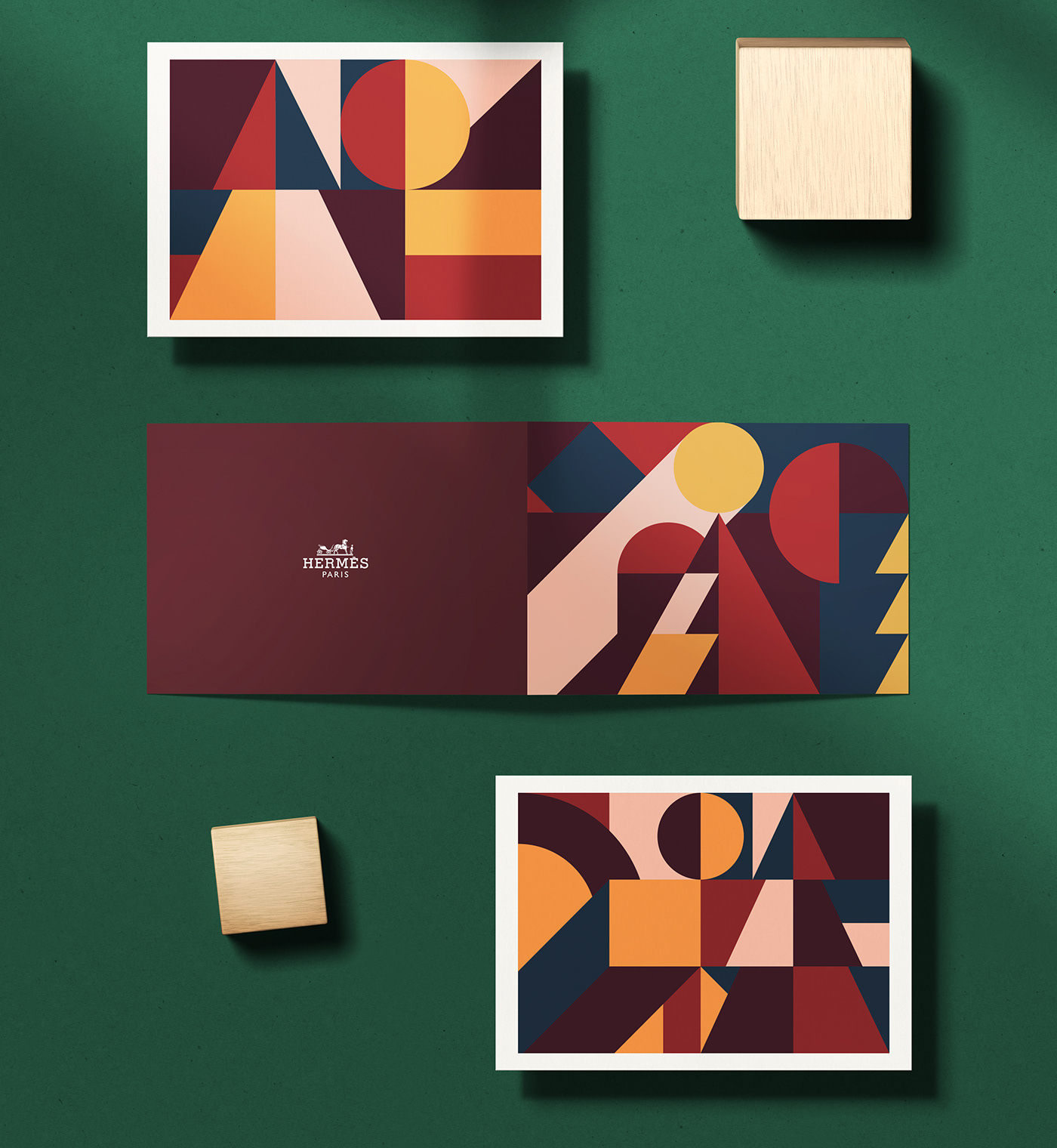 爱马仕（Hermès）明信片和贺卡设计