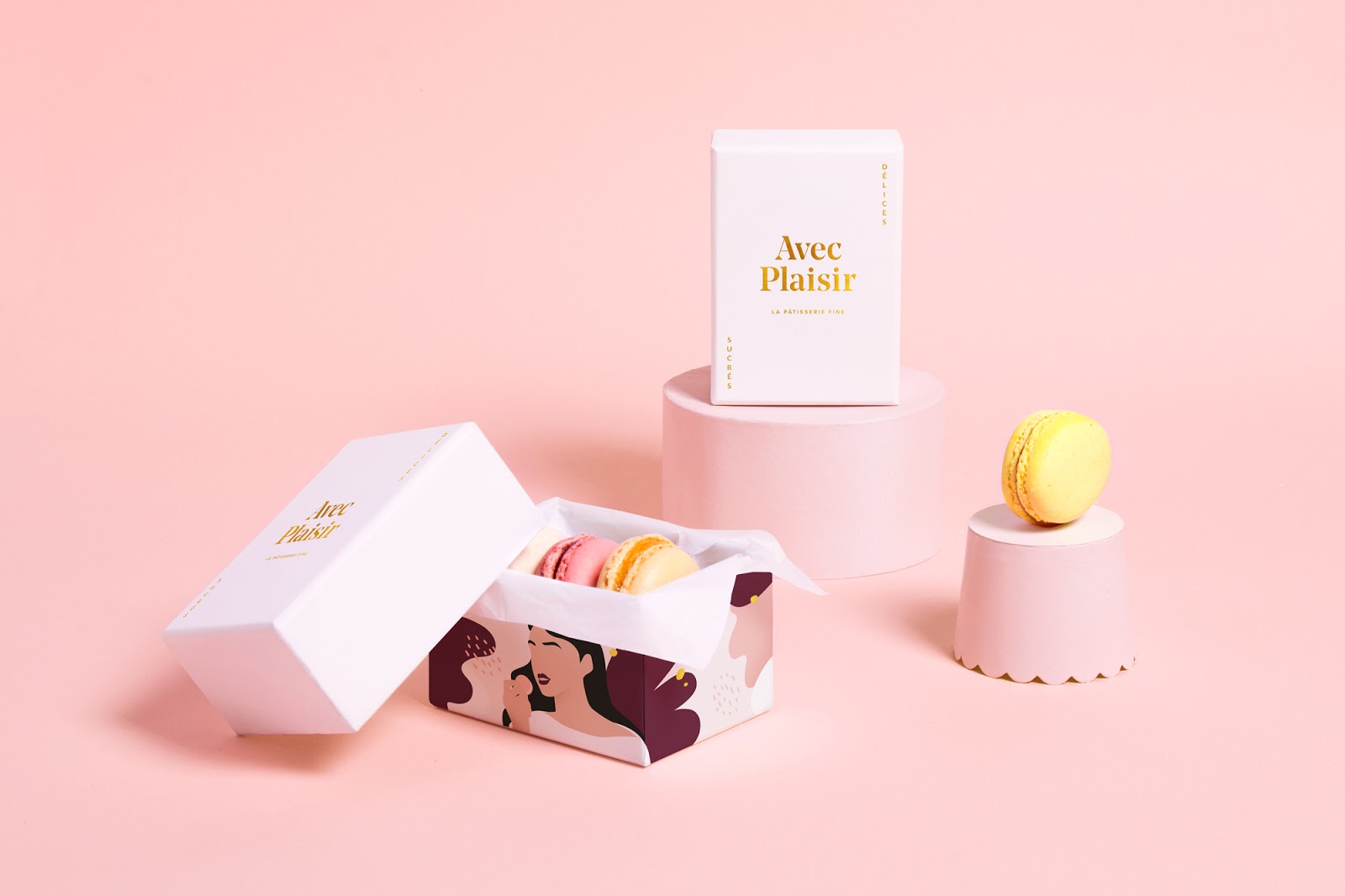 Avec Plaisir甜品店品牌形象设计