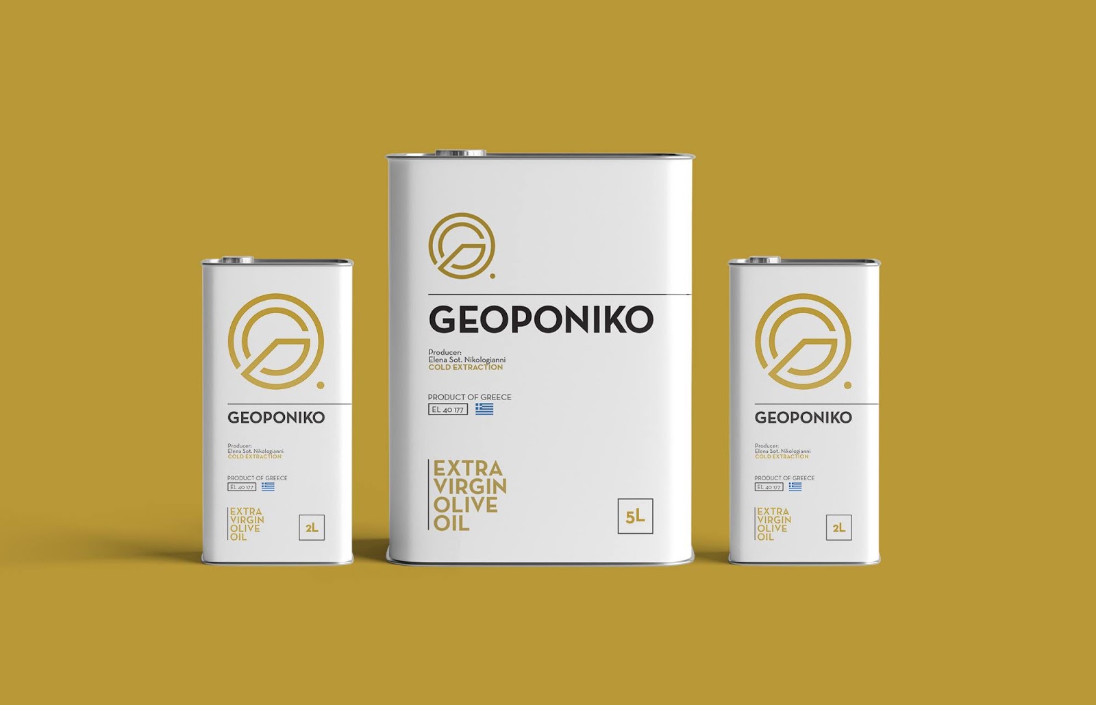 Geoponiko初榨橄榄油包装设计