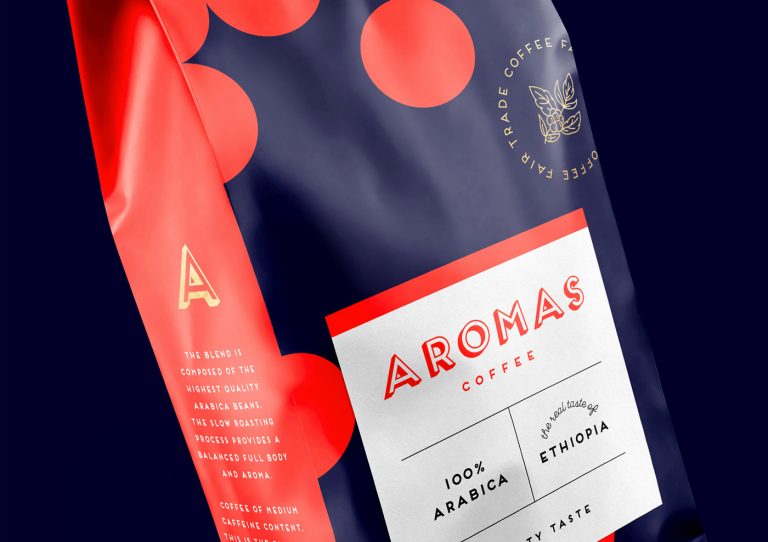 Aromas咖啡品牌和包装设计