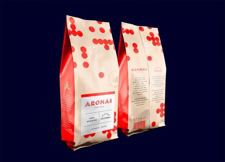 Aromas咖啡品牌和包装设计