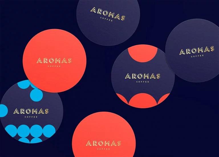 Aromas咖啡品牌和包装设计