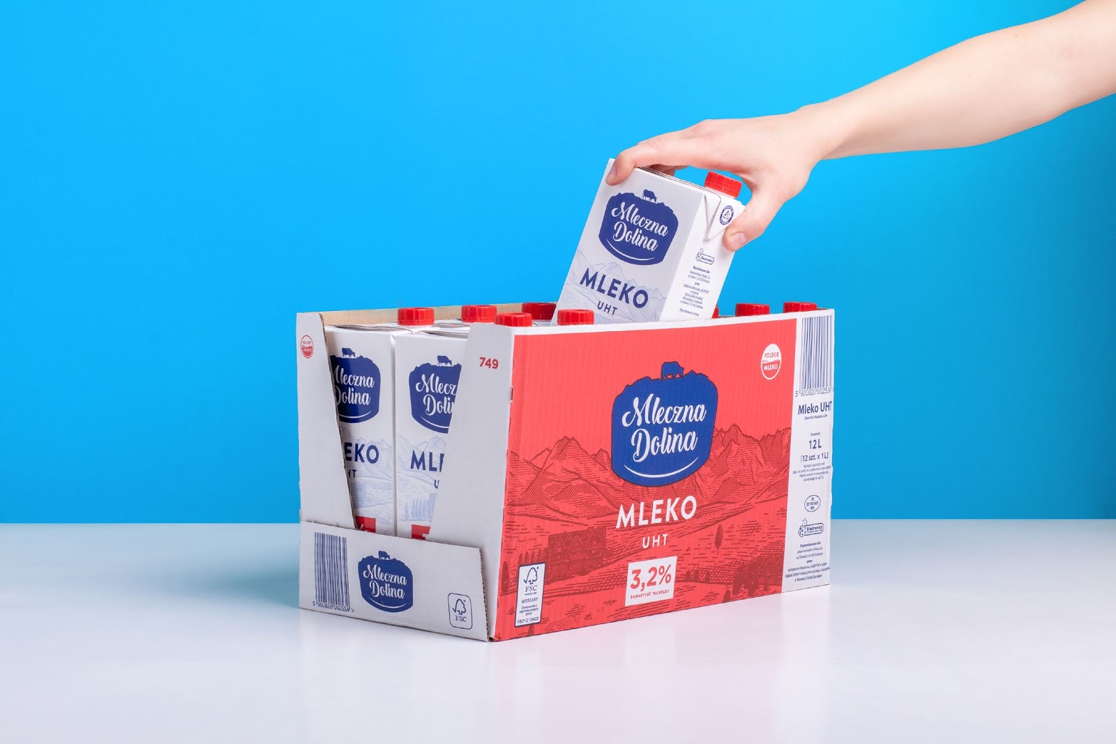 Mleczna Dolina乳制品包装设计
