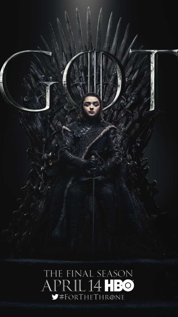 《权利的游戏》(Game of Thrones)最后一季角色海报设计 《权利的游戏》(Game of Thrones)最后一季角色海报设计