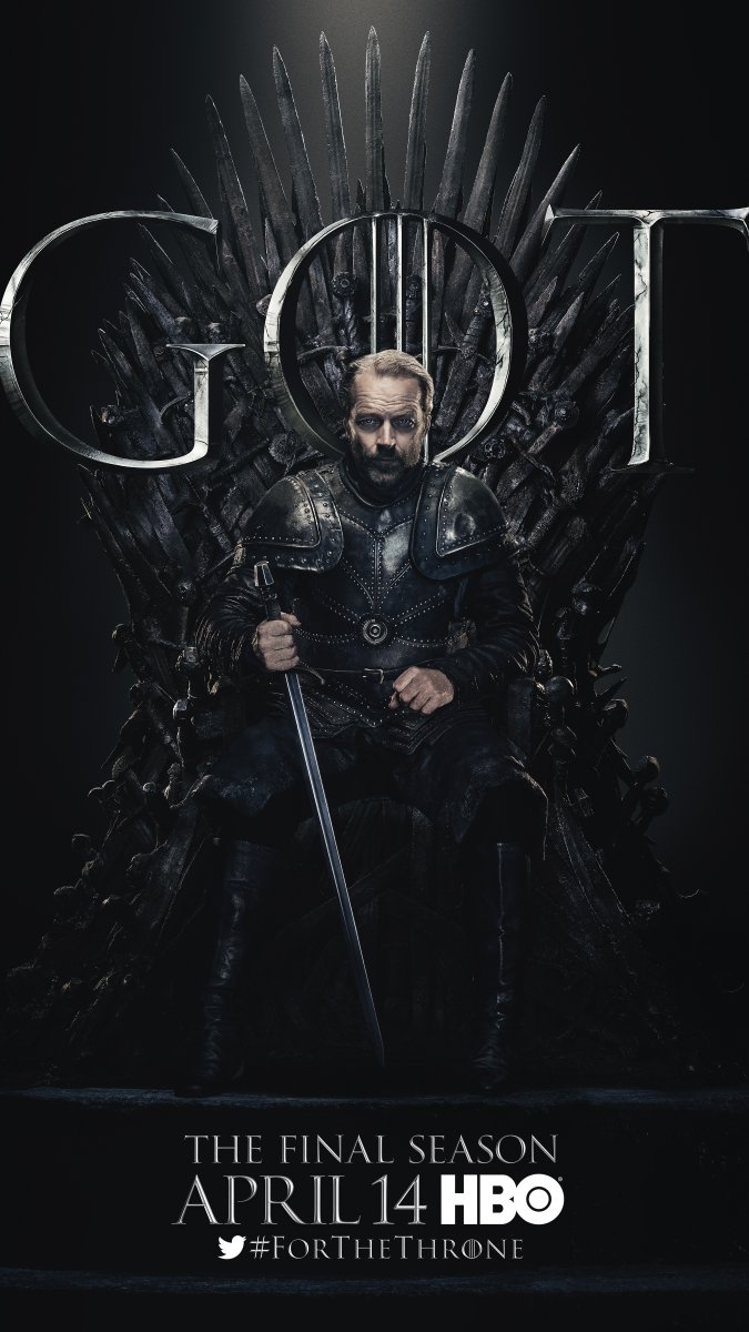 《权利的游戏》(Game of Thrones)最后一季角色海报设计 《权利的游戏》(Game of Thrones)最后一季角色海报设计