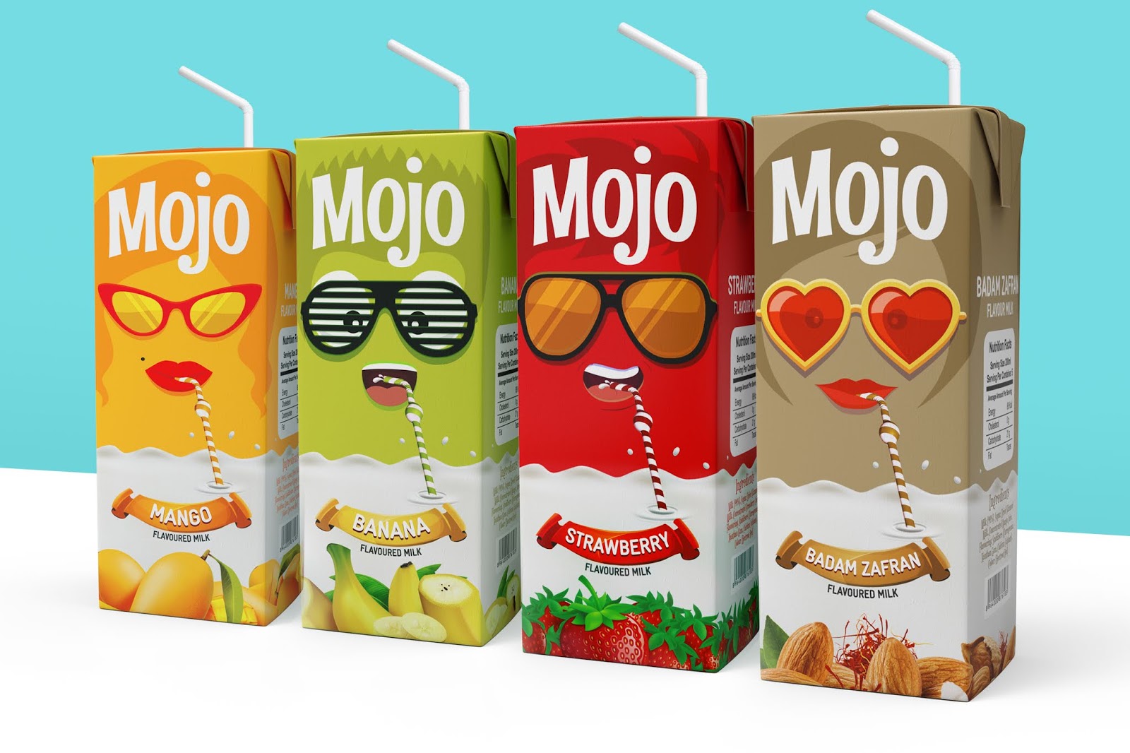 MOJO风味牛奶包装设计