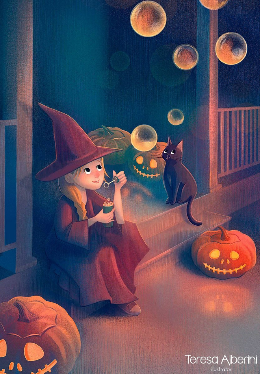 纯净感！8款彩铅儿童插画灵感