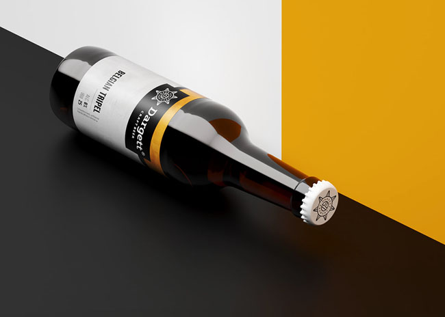 国外创意的工艺啤酒瓶贴设计