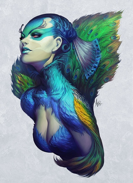 香港漂亮的女性人物插画作品设计