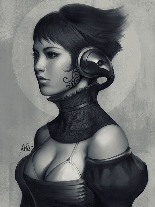 香港漂亮的女性人物插画作品设计