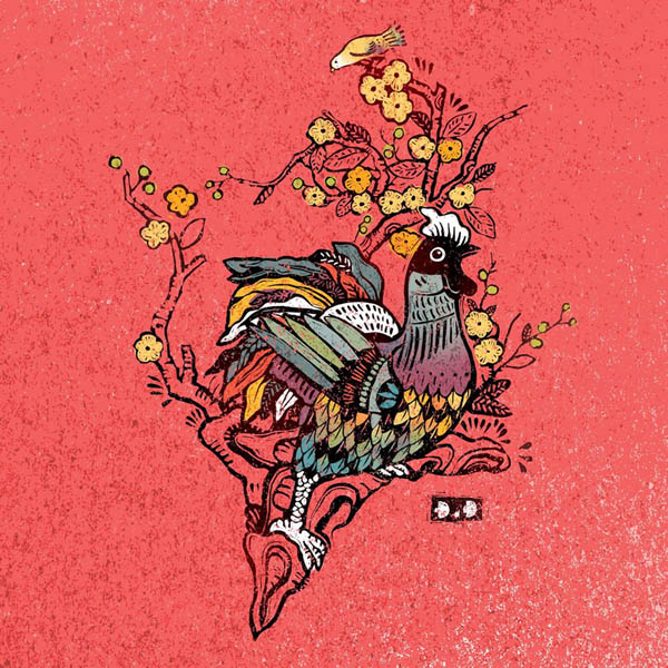 2017年越南设计师鸡年插画设计合集NO.1