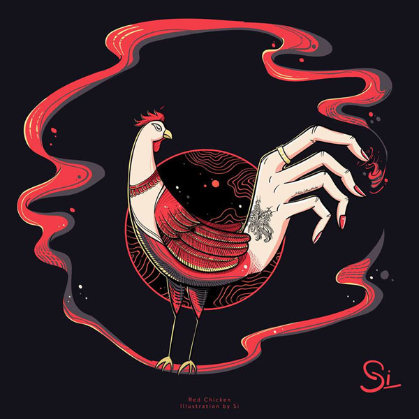 2017年越南设计师鸡年插画设计合集NO.1