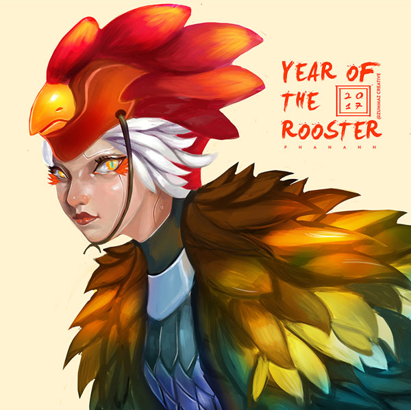 2017年越南设计师鸡年插画设计合集NO.2