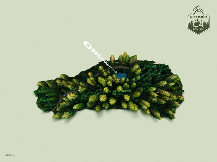 雪铁龙C4 Cactus系列创意平面广告