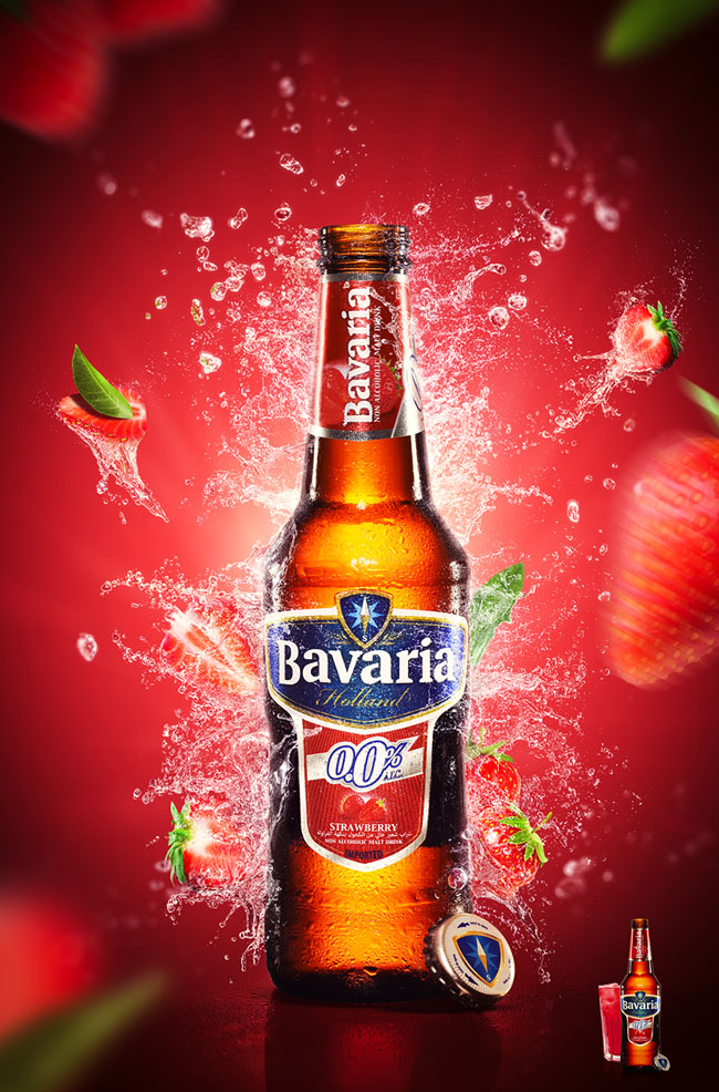 Bavaria果味啤酒系列视觉海报设计