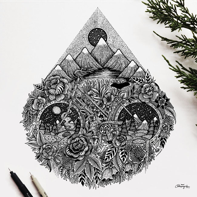希腊Meni 2017手绘概念插画设计