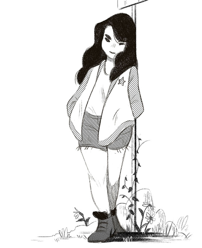 Flower Friends主题人物插图设计