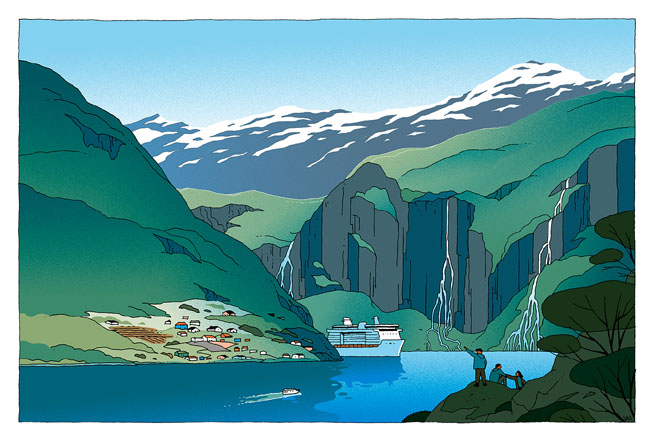 法国Vincent Mahe著名景点插画设计